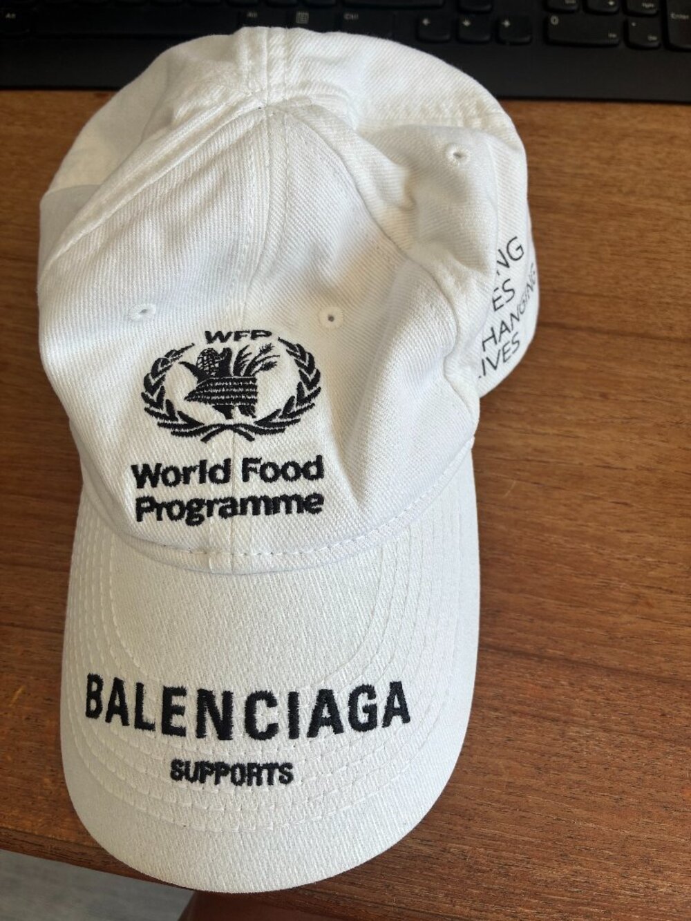 Balenciaga World Food Programme “Supports” Baseball Cap